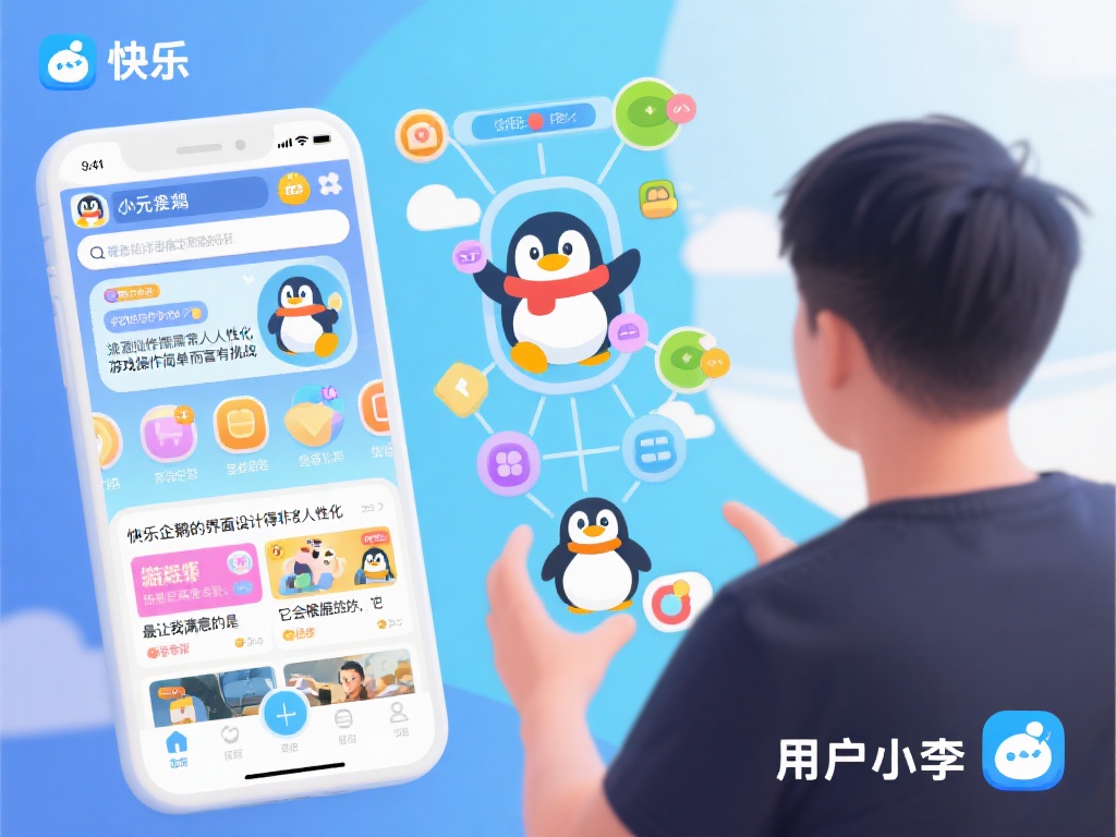 另一位用户小李则表示，“快乐企鹅的界面设